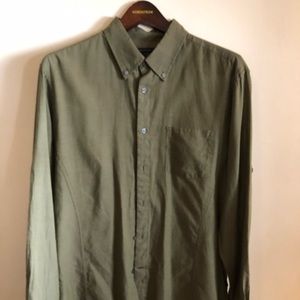 John Varvatos USA LUXE Button L/S Olive Size M